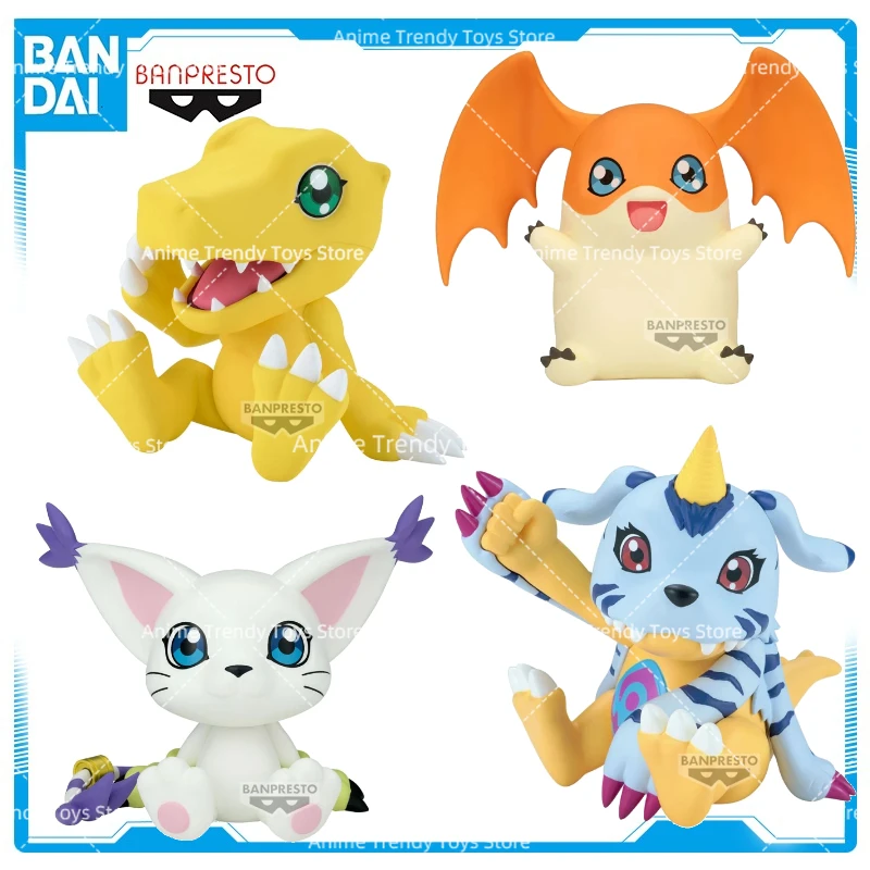 Original en stock Bandai Banpresto Sofubi figura Digimon Adventure Agumon Anime Kit de modelismo colección de regalos de cumpleaños WY