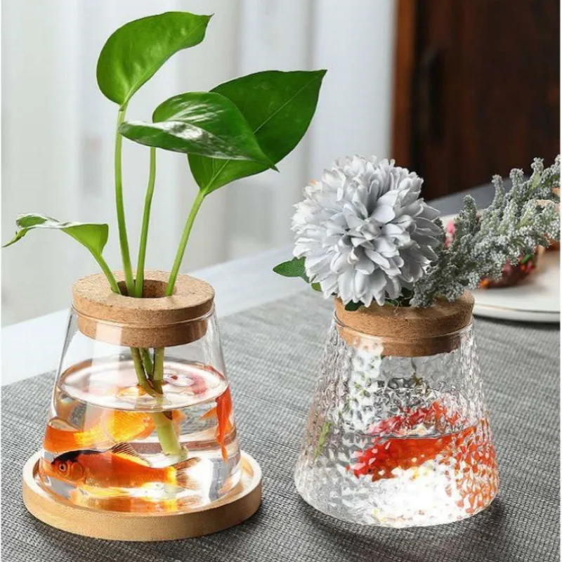 Propagation Station with Glass Vases - Tabletop Plant Rack for Hydroponic Cuttings, Home Office Decor