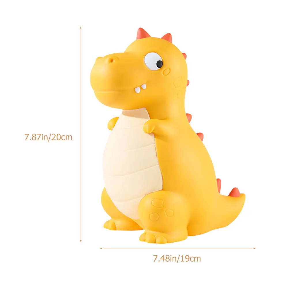 OATIPHO Dinosaur Piggy Bank for Kids Animal Bank Savings Jar Vinyl Money Box Toy Cartoon Baby Gift