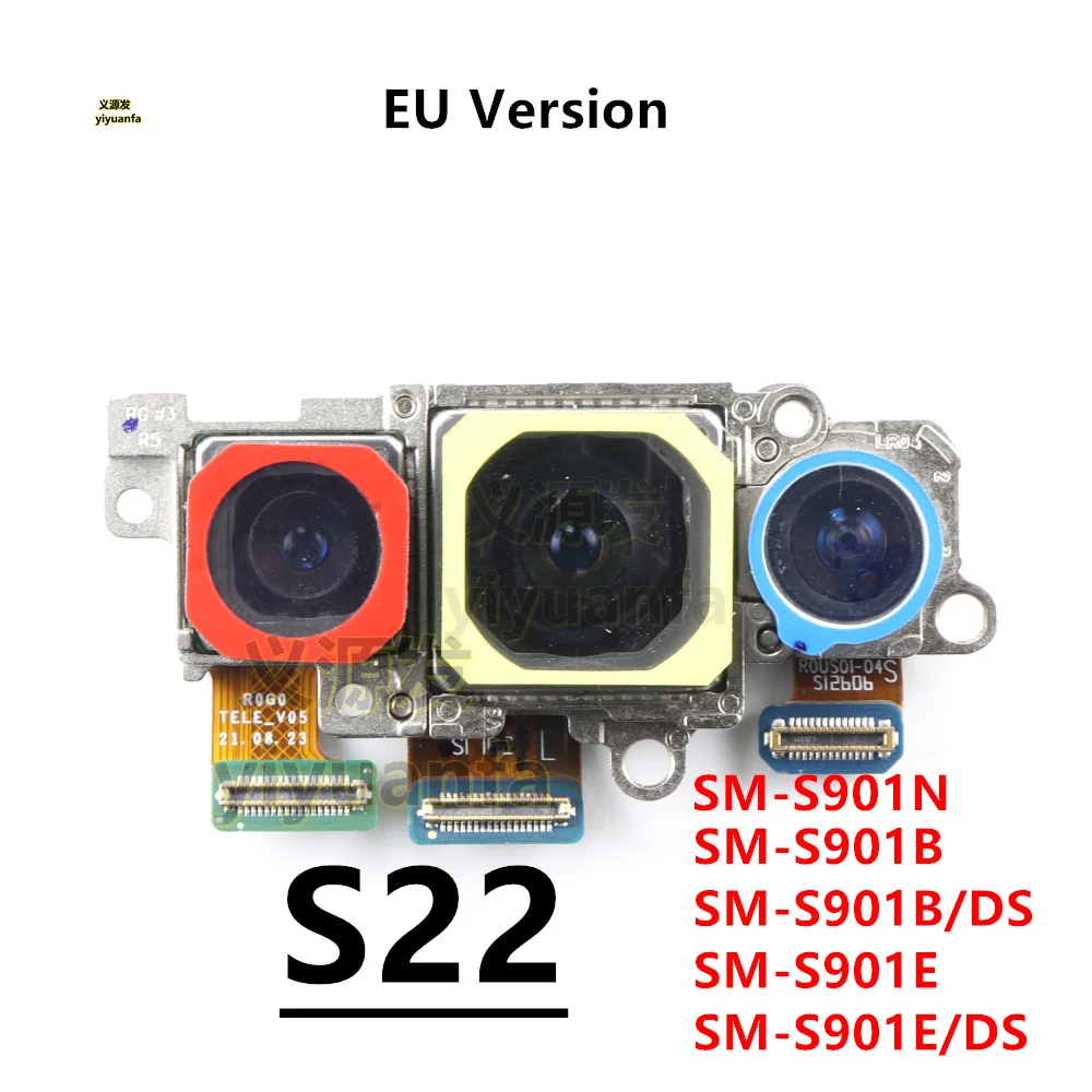 Rear Camera For Samsung Galaxy S22 S22+ 5G Plus SM-S901 S901B S901U S901E S906B S906U S906E Back Facing Camera Module Spare