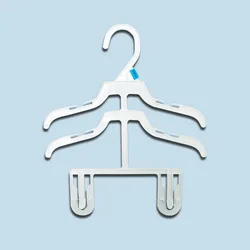 10 PCs/Lot White Plastic Hanger for Kids Clothes Infant Suits Pants Clips Hanger Boys Girls Clothing Set Hanger