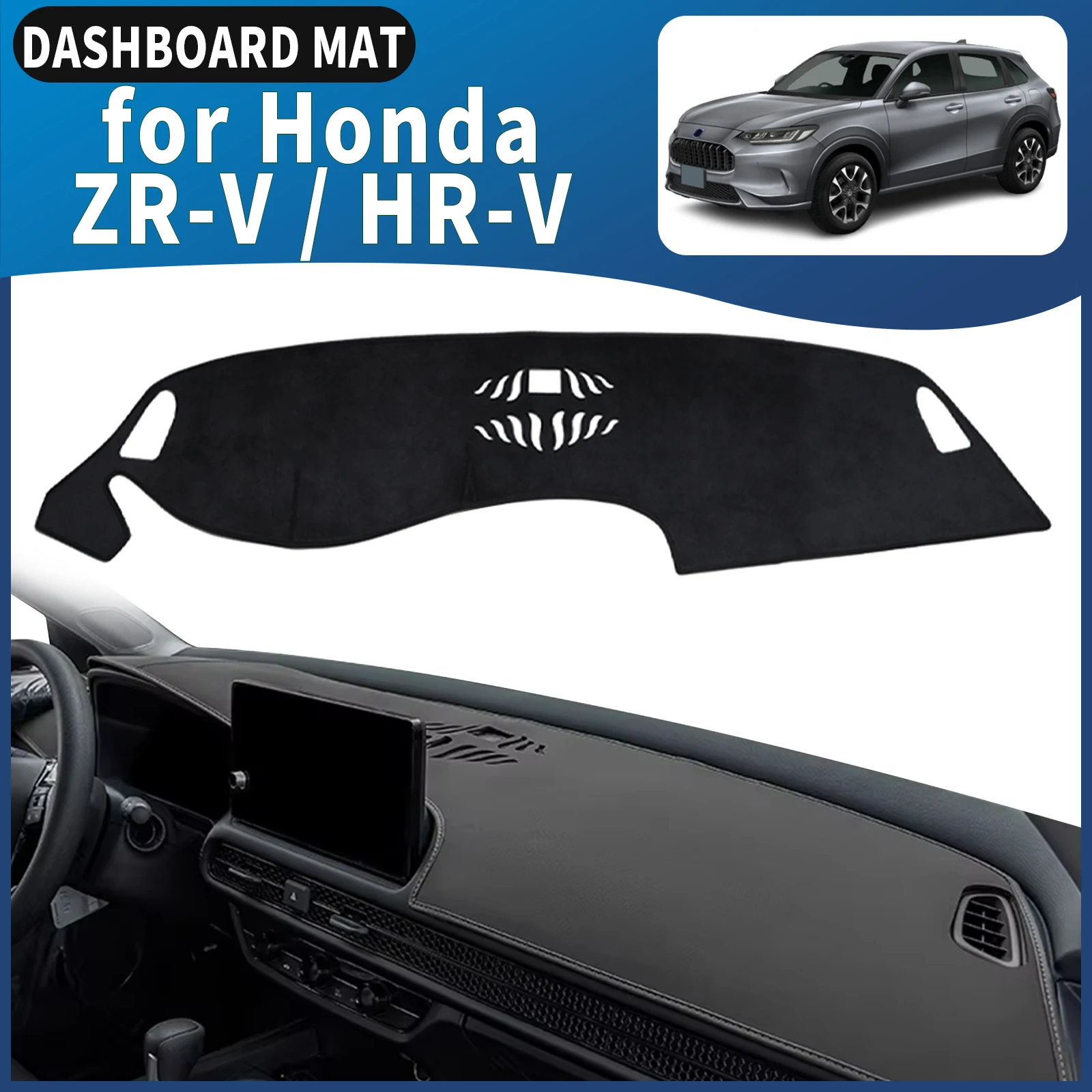 

for Honda ZRV ZR-V 2022-2024 HR-V ( US.Version) HRV Dashmat Dashboard Cover Pad DashMat Sunshade Accessories Protective Carpet