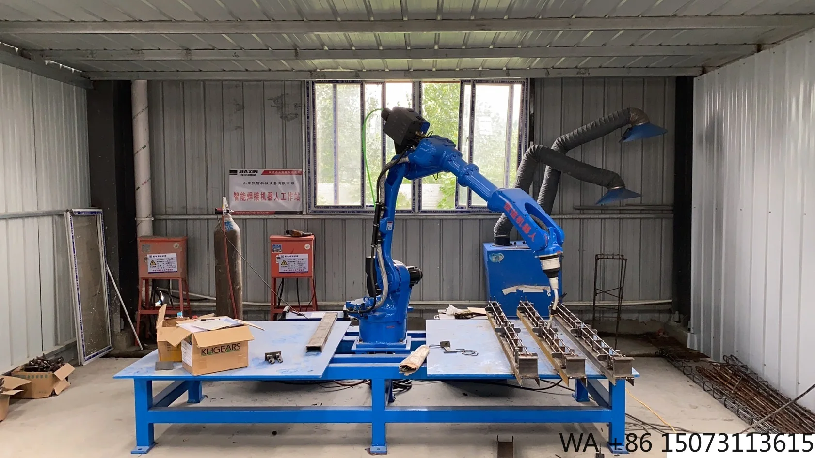 Lengan Robot Pengelasan Otomatis 6-Axis Berkualitas Tinggi - Pengelasan Cerdas untuk Komponen Bengkel Industri