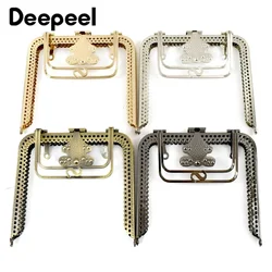 1Pc Deepeel 12*13cm Präge Metall Taschen Griff DIY Handtasche Nähen Klammern Geldbörse Rahmen Griffe Kuss verschlüsse Nähen Kit Zubehör