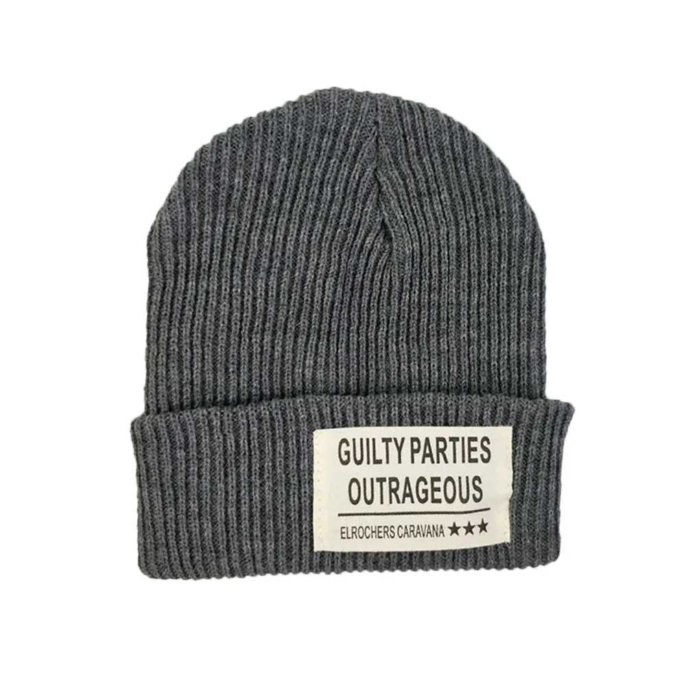 

High Quality Multi Colors Knitted Beanies Unisex with Label Female Beanie Caps Solid Cute Ladies Casual Cap Outdoor