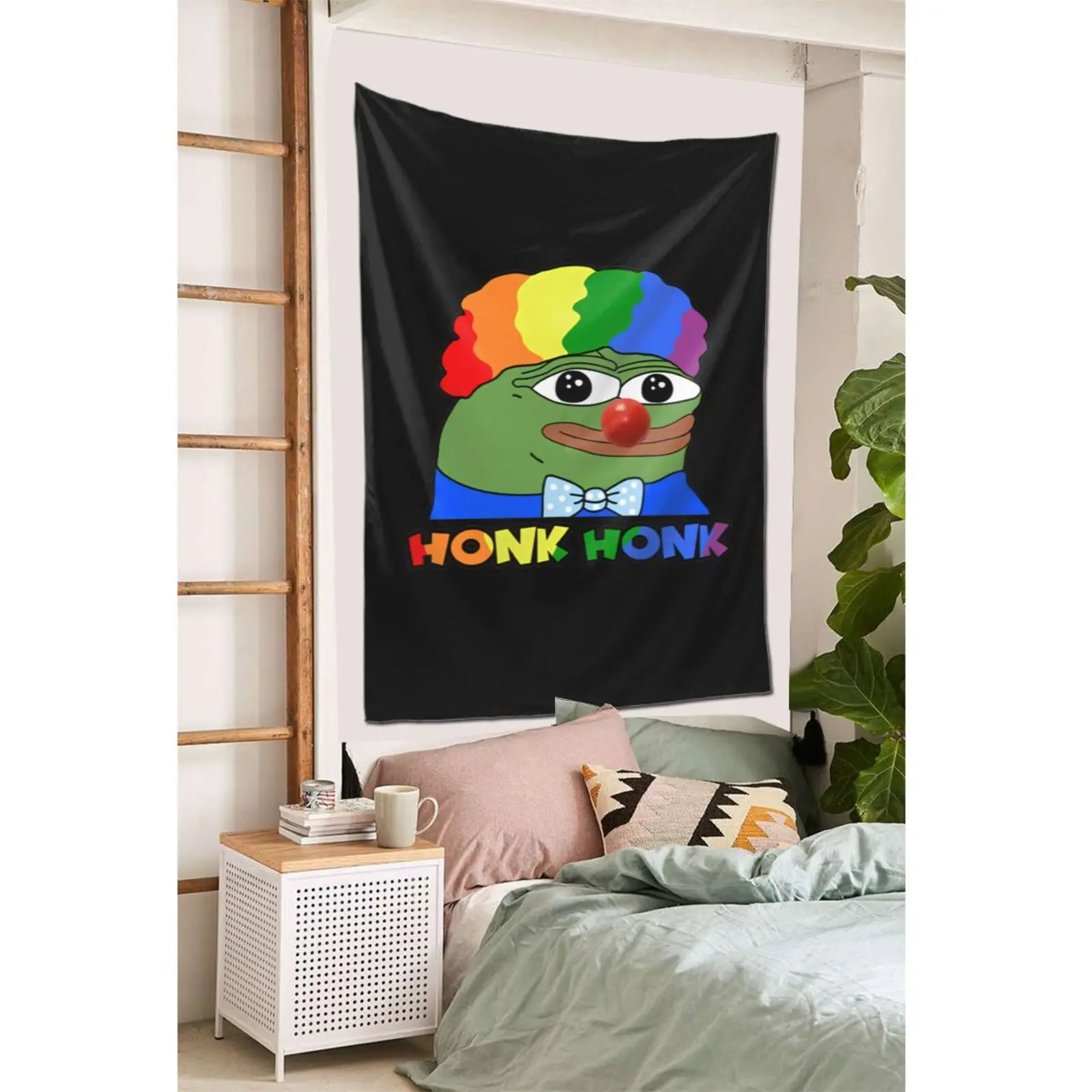 Clown Pepe Honk Honkler Meme arazzo appeso a parete Hippie Decor Mandala Kawaii Room Decor astrologia