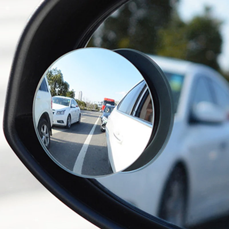 

1/2pcs Car Reverse Auxiliary Rearview Mirror Wide Angle 360 Degree Adjustable Small Round Mirror Car Blind Spot Rear View Mirror