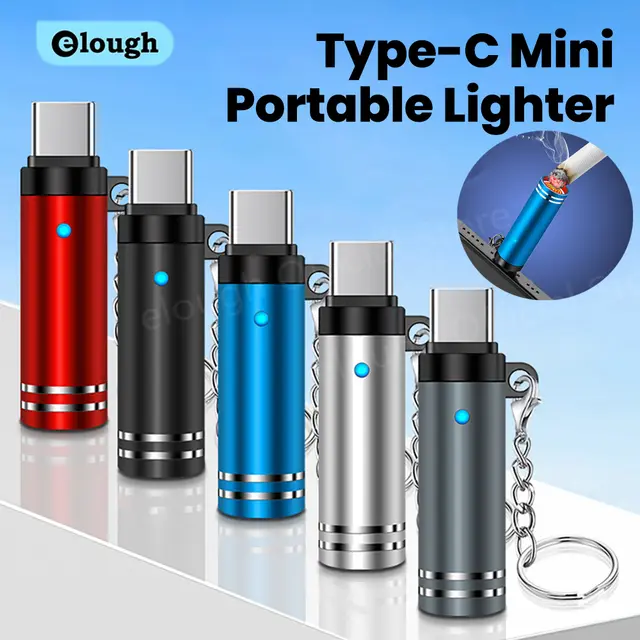 Mini Type C Mobile Phone Cigarette Lighter Air Blowing Cigarette
