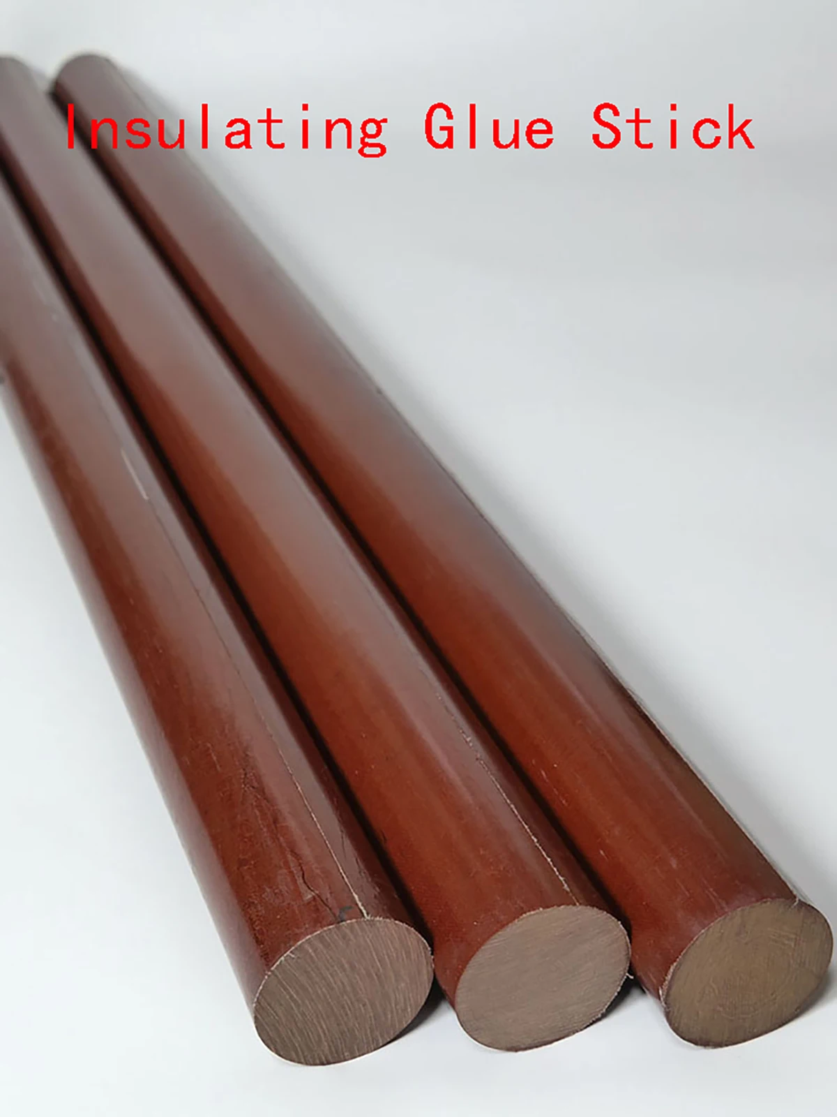 1Pcs 8-50mm Diameter Bakelite Bar Phenolic Laminate Bar Insulation Bar High Temperature Resistant Electric Wood Rod Length 500mm