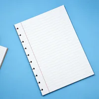 Recambio de página interior B5 para cuaderno, 60 hojas, Agujero De Seta, forrado Horizontal, cuadrado