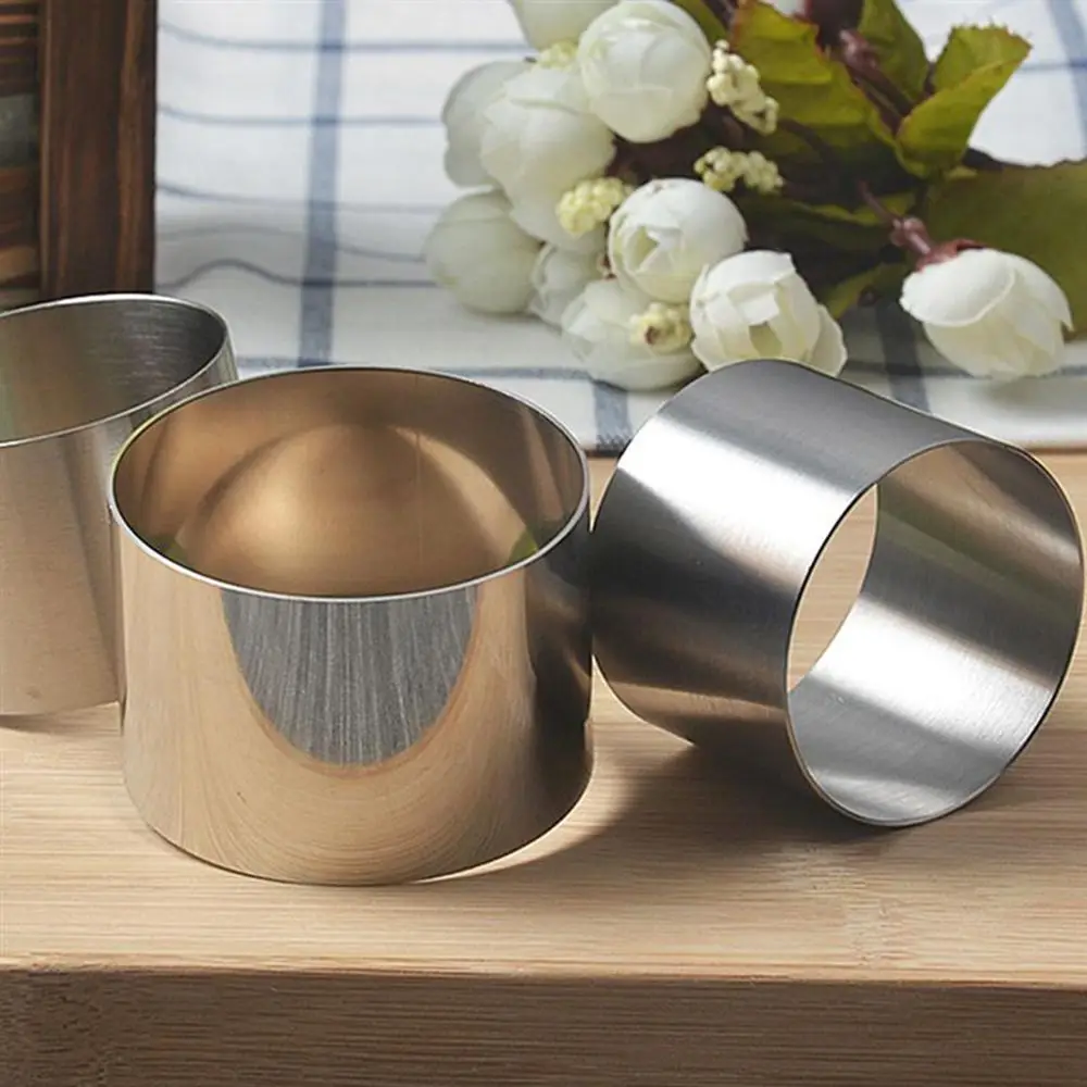 Mould Decorating Pastry Tool Mousse Ring Mini Round Cake Mold Stainless Steel