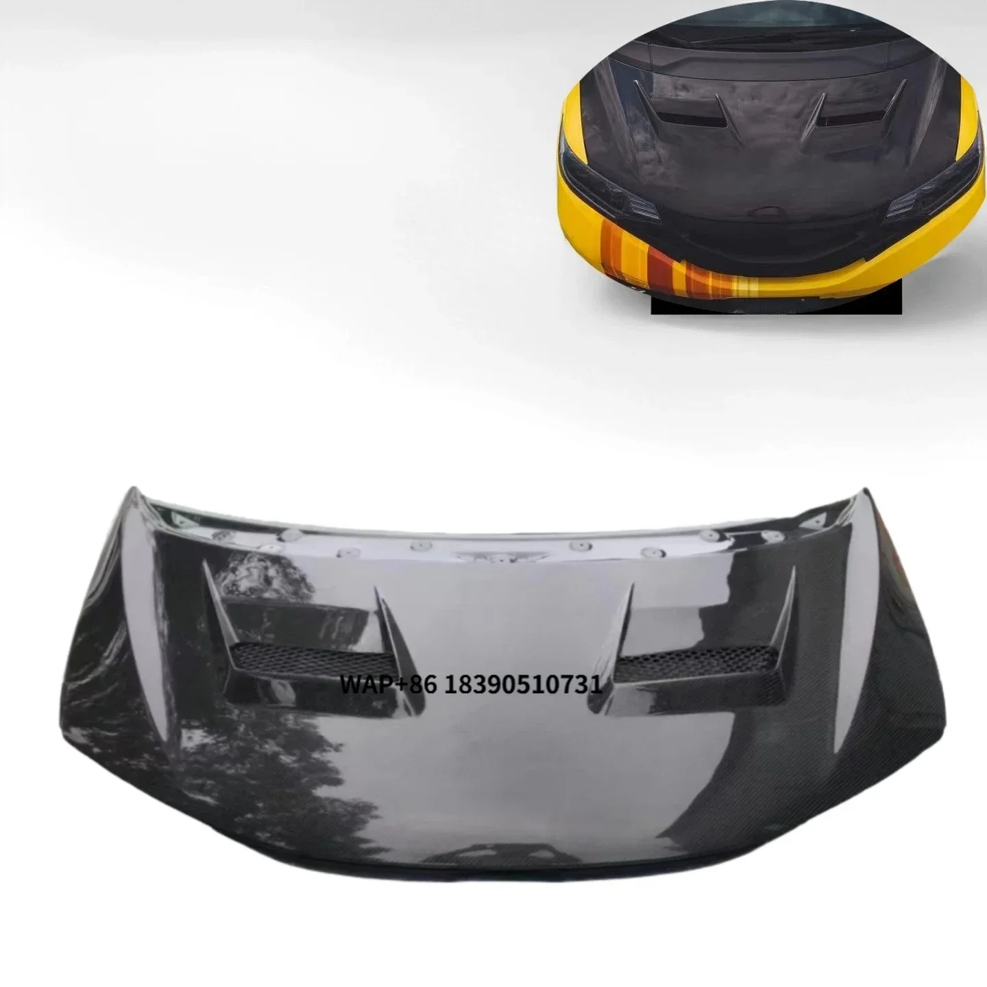 

High Quality Carbon Fiber Hood for 2014-2018 Fit Jazz GK5 Lightweight High Strength Auto Body Part Customized