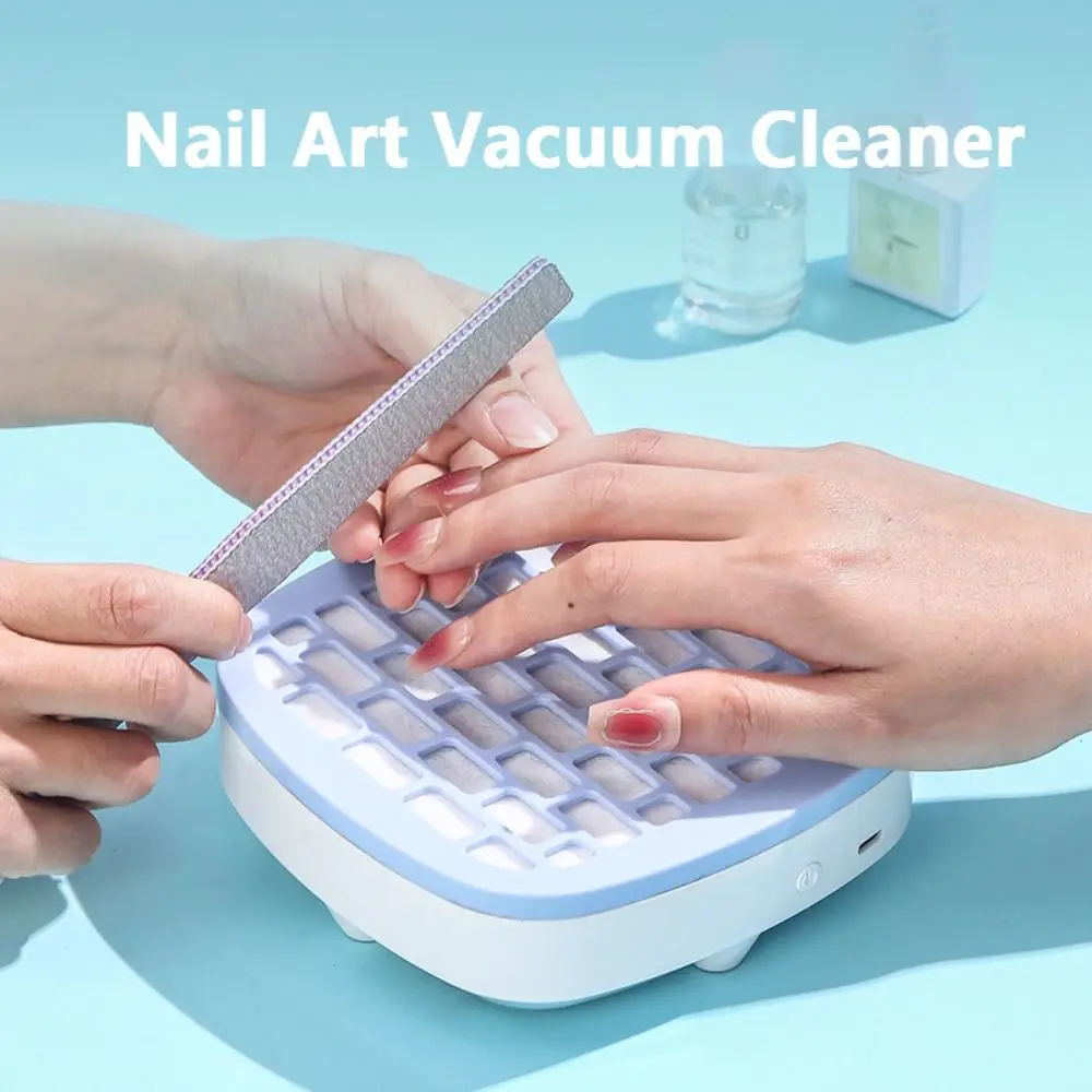

High Suction Nail Art Vacuum Cleaner USB Grinding Mini Nail Vacuum Cleaner Powerful Dust Filter Unloading