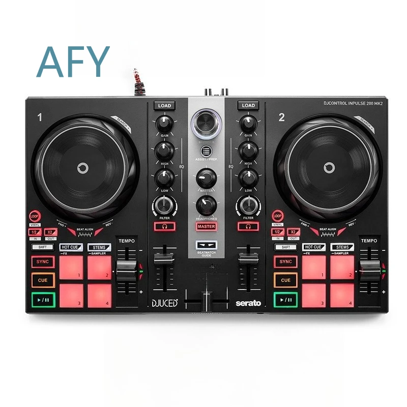 200 Entry-Level Portable Home Mini DJ Digital Bar Dish Controller for DJ Equipment Accessories for Beginners for Home Use for