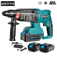 2 in1 Brushless Electric Hammer Impact Drill Cordless Screwdriver Rechargeable large Torque Power Tools For Makita 18V Battery