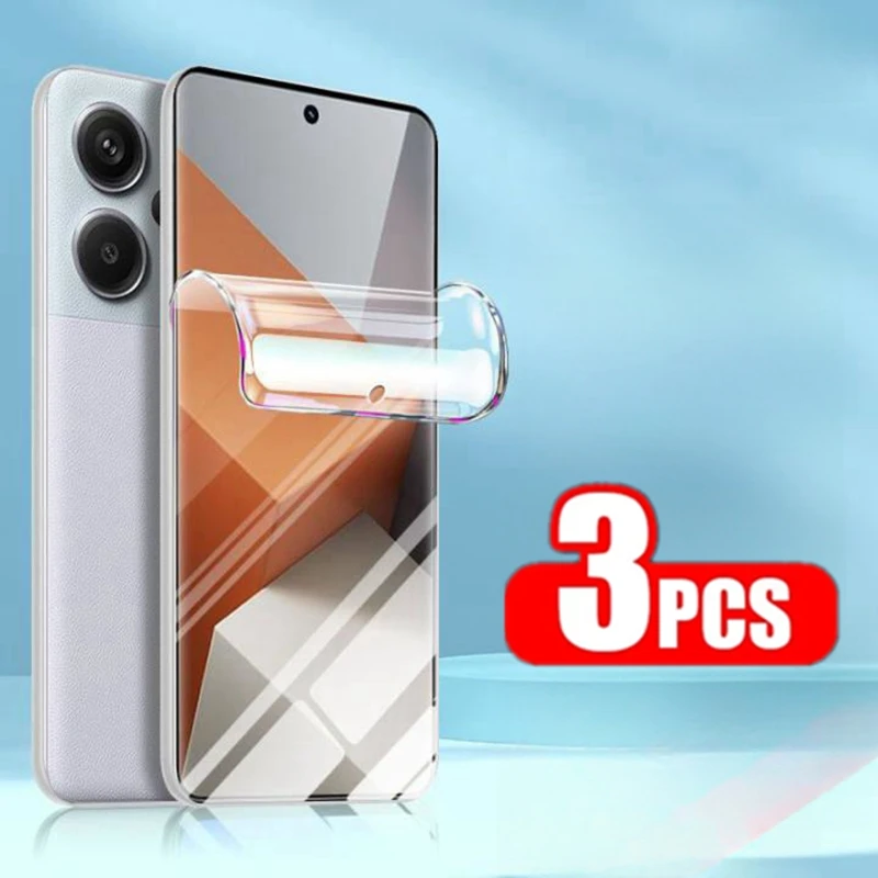 3PCS Hydrogel Film r For Redmi Note 13 12 Pro Plus 12s Screen Protecto Clear Phone Film