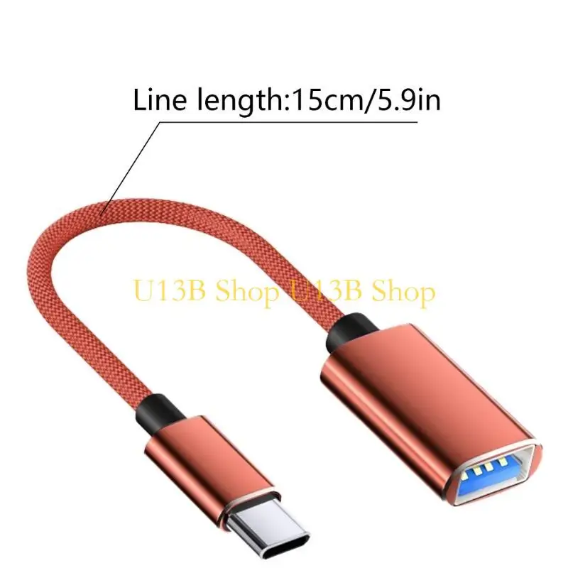 U13B TYPE C TẾT TO USB ADAPTER USB OTG OTG OLAPTER SHORT LINE Hỗ trợ truyền dữ liệu