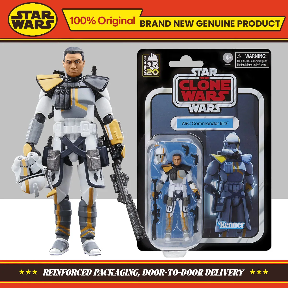 在庫あり-ハズブロ-スターウォーズ-ヴィンテージコレクション-arc-コマンダー-ブリッツ-375インチ-アクションフィギュア-コレクション-オリジナルモデル-おもちゃ-ギフト