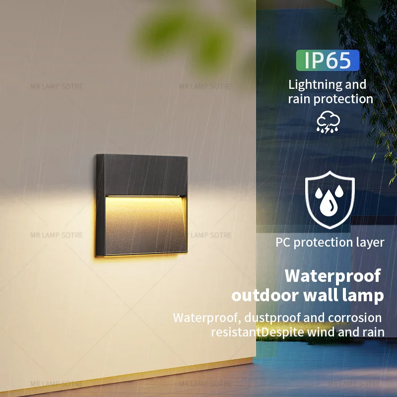 Nordic Creative LED Wall Light Simple Atmosphere Modern Bedroom Bedside Lamp Living Room Background Wall Outdoor Aisle Lighting