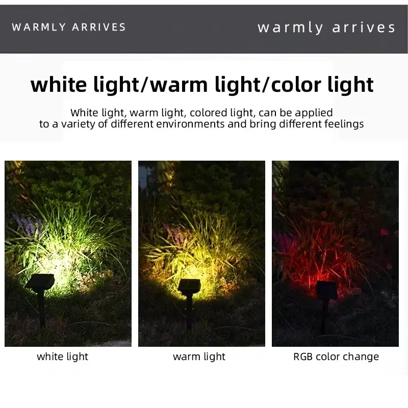 Ultra bright 7LED Solar Light Spotlights Outdoor Landscape Wall Light Waterproof 150° Adjustable Lawn Garden Yard Decor Lighting image 5