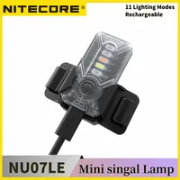 NITECORE NU07 LE Rechargeable SignalLamp 11 modes including 5 colors of constant Runtim 50hours built-in Li-ion battery