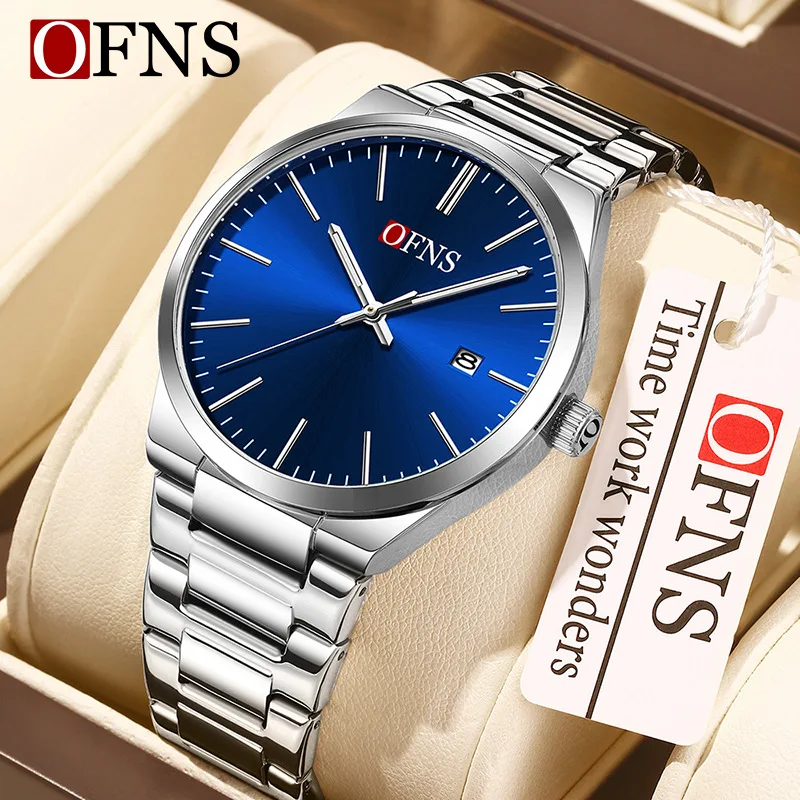 

OFNS 1631 Men's and Women's Quartz Watch Simple, Fashionable, Business and Leisure Single Calendar 3ATM Waterproof Unisex
