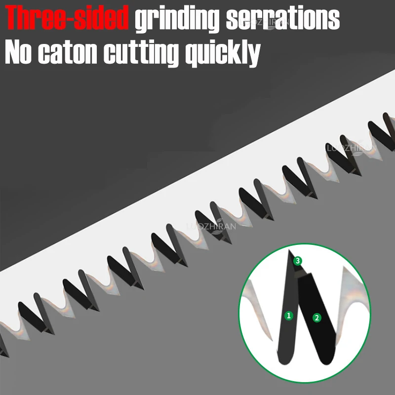 Three‑Sided Grinding Serrations Folding Hand Saw High Temperature Quenched for Pruning Wood Bamboo PVC Tube Garden DIY Tools