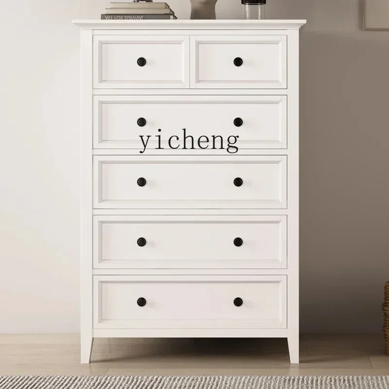 Bedroom Chest Of Drawers Living Room Solid Wood Five Chest Of Six Drawers Modern Simple Clothes Storage Cabinetl16