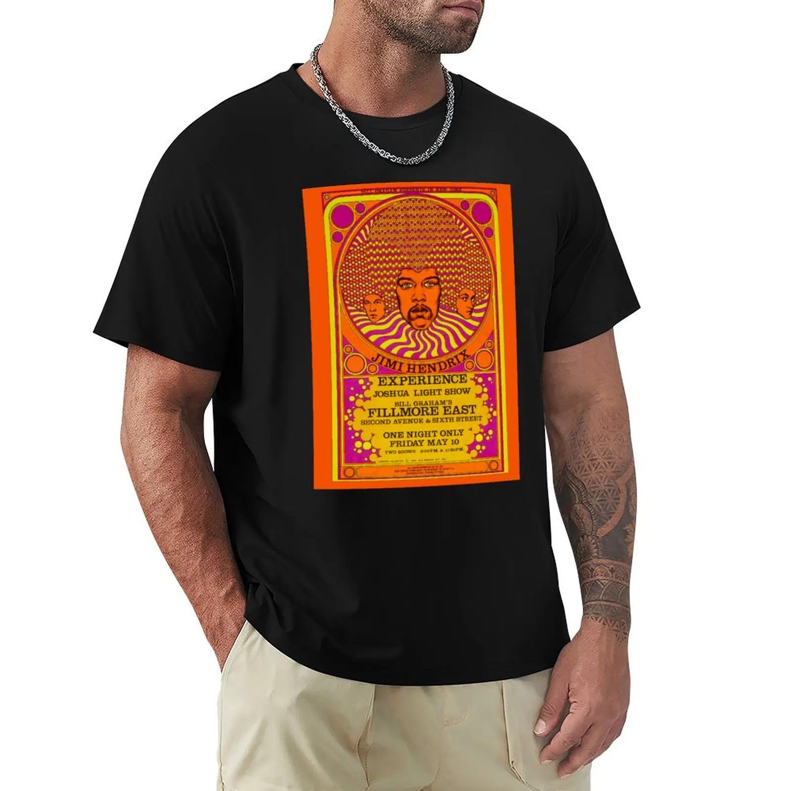 Fillmore East Concert Poster T-Shirt Lightweight Running T-Shirt