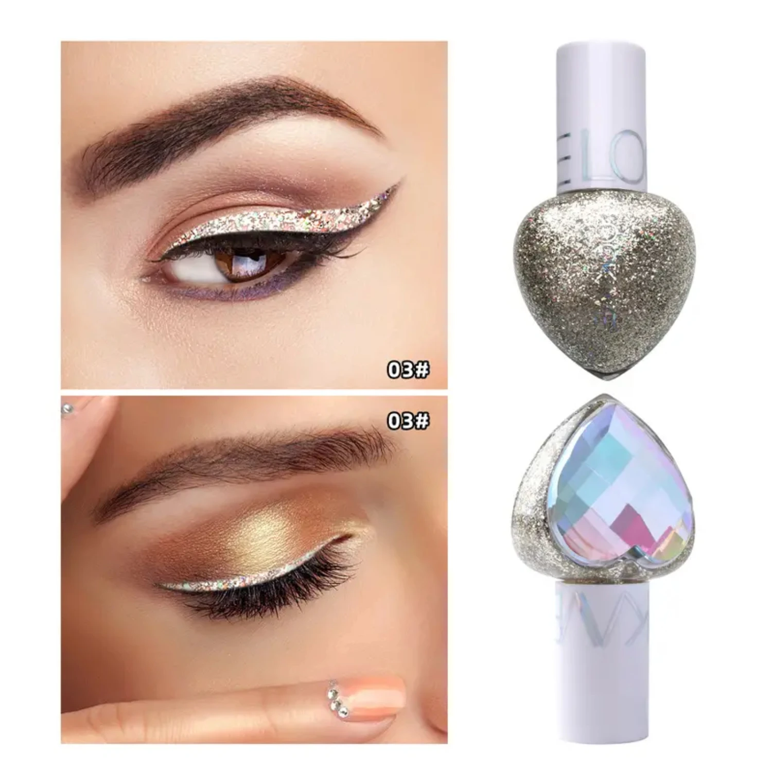 

Shimmering Mini Single Color Highlight Liquid Eyeliner, 3.5ml - Enhance Your Look with a Luminous Touch