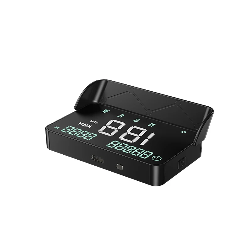 

M2 HUD OBD Wireless CarPlay Auto Navigation & TPMS Speedometer Time Tire Pressure Monitor Universal Head-up Display