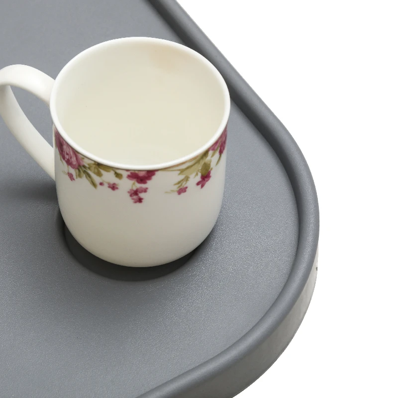 ملحقات الكراسي المتحركة طاولة صينية مع حامل أكواب كرسي المسنين الطبي القابل للإزالة مكتب صواني عالمية #4