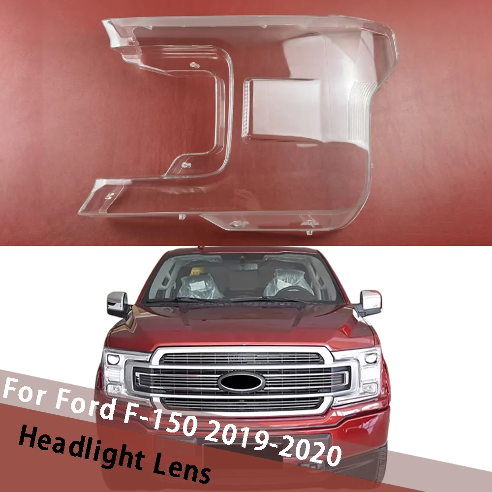 

For Ford F-150 2019 2020 (Low) Car Front Headlamp Cover Headlight Housing Clear Lampcover Lamp Lampshade Light Shell Housing
