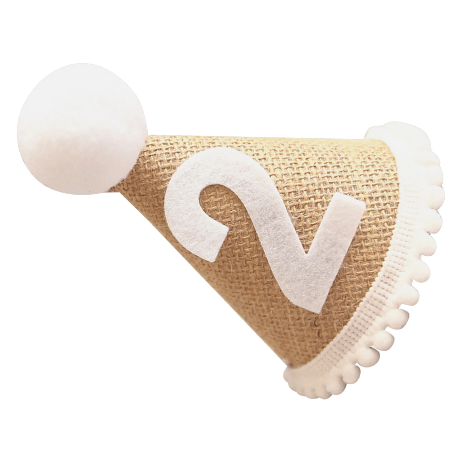 

1 pc Kids Birthday Hat Linen Party Hat Adorable Children Headwear Photo Prop For Birthday Party Favor Decorative Hats