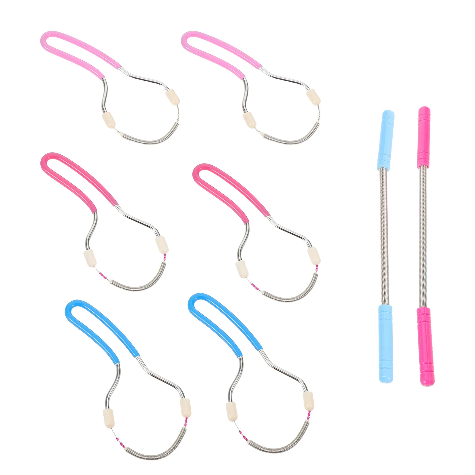 8Pcs Facial Epilator for Women Spring Hair Remover Tool Portable Lightweight Ergonomic Design Face Hair Removal Device Precision