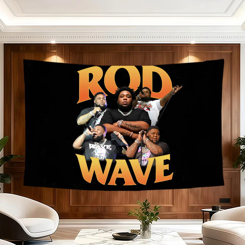 Singer Rod Wave Flagge, dekorative Banner, geeignet für Outdoor-Camping, Familienfeiern und Gartenwände, Geschenk – Detail 8