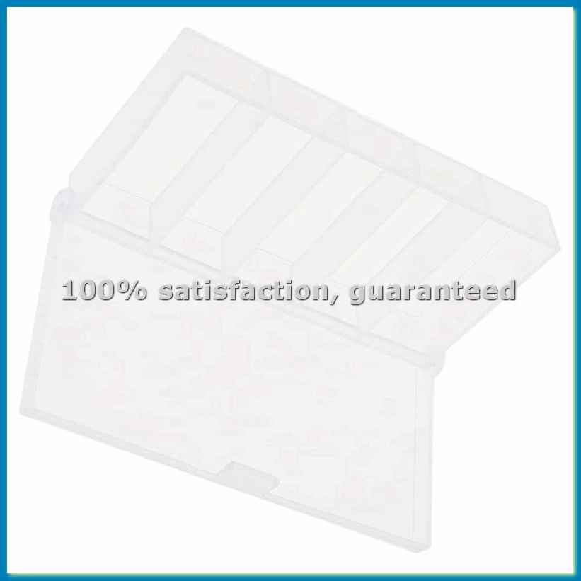 5 Grids Plastic Organizer Box Clear Fishing Tackle Storage Box Jewelry Dividers Container Case-ABFB