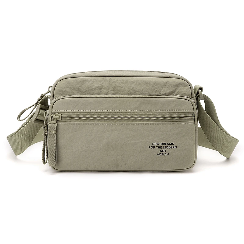 Leichte Damen-Umhängetasche aus Nylon mit mehreren Fächern, lässige Schultertasche für Alltag, Reisen und Einkäufe – Detail 6