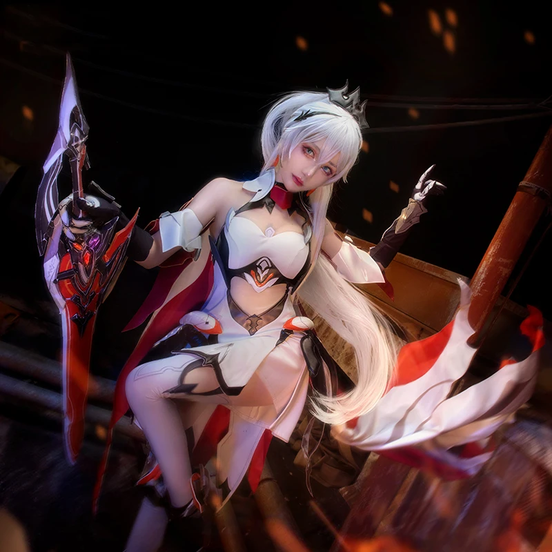 

COS-KiKi аниме Honkai Impact 3rd Киана Каслана игровой костюм косплей костюм сексуальное элегантное платье униформа Хэллоуин вечерние наряд женский