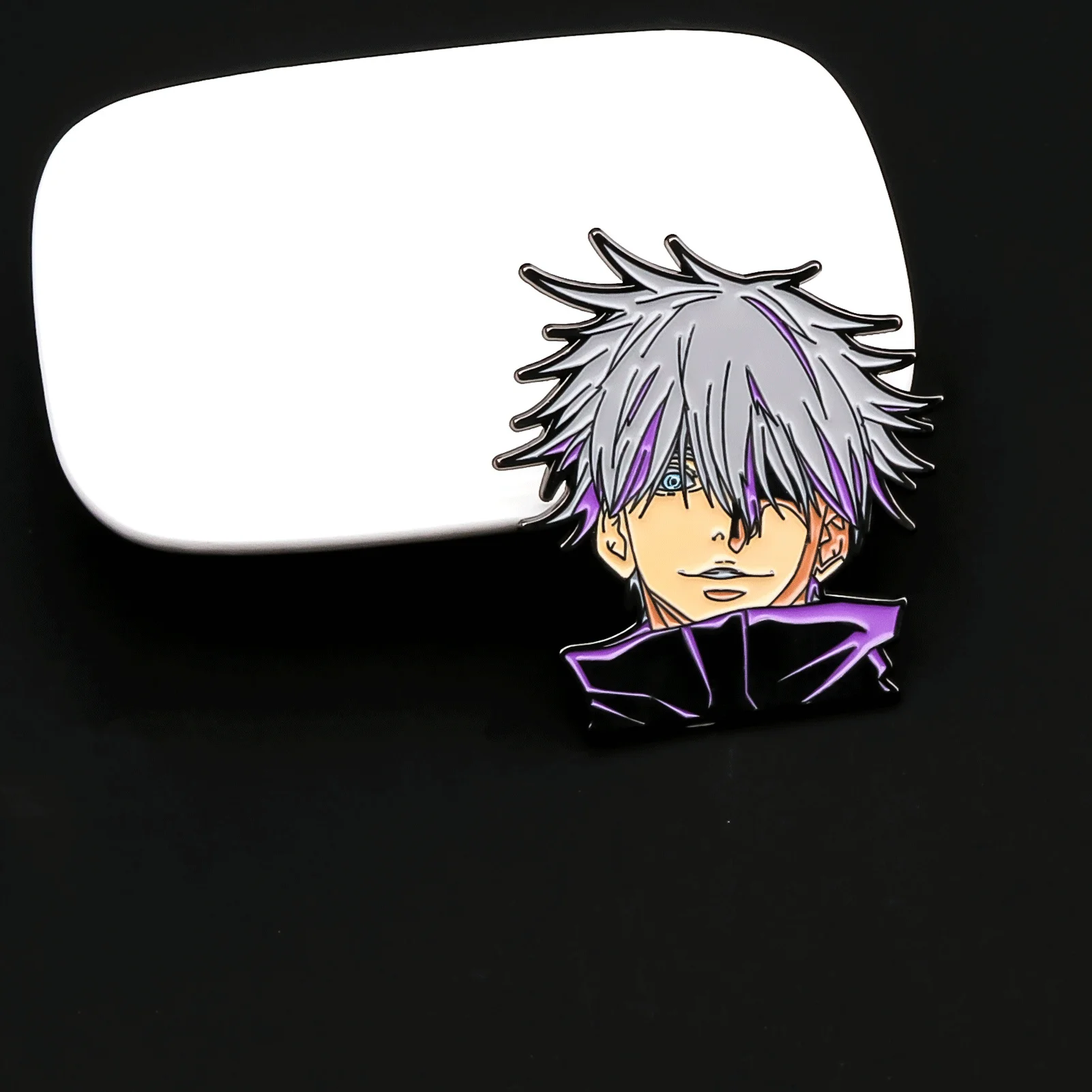 Cool Anime Character Enamel Satoru Gojo Brooches Clothing Backpack DIY Cosplay Pin Men Women Backpack Jewelry Gift image 4