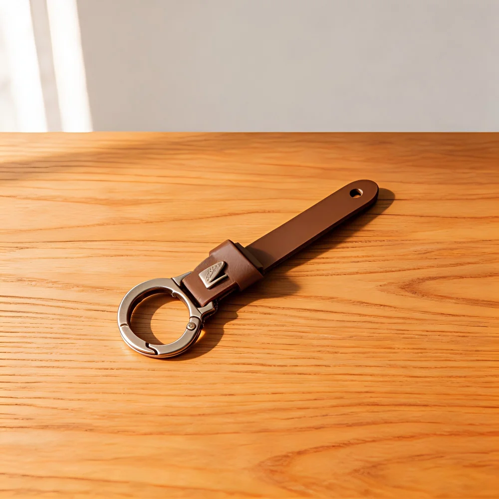 

New】 Petite Custom Name Multifunctional Keychain Leather Rope Metal Small Keyring Pendant Exquisite Car Practicality Gift