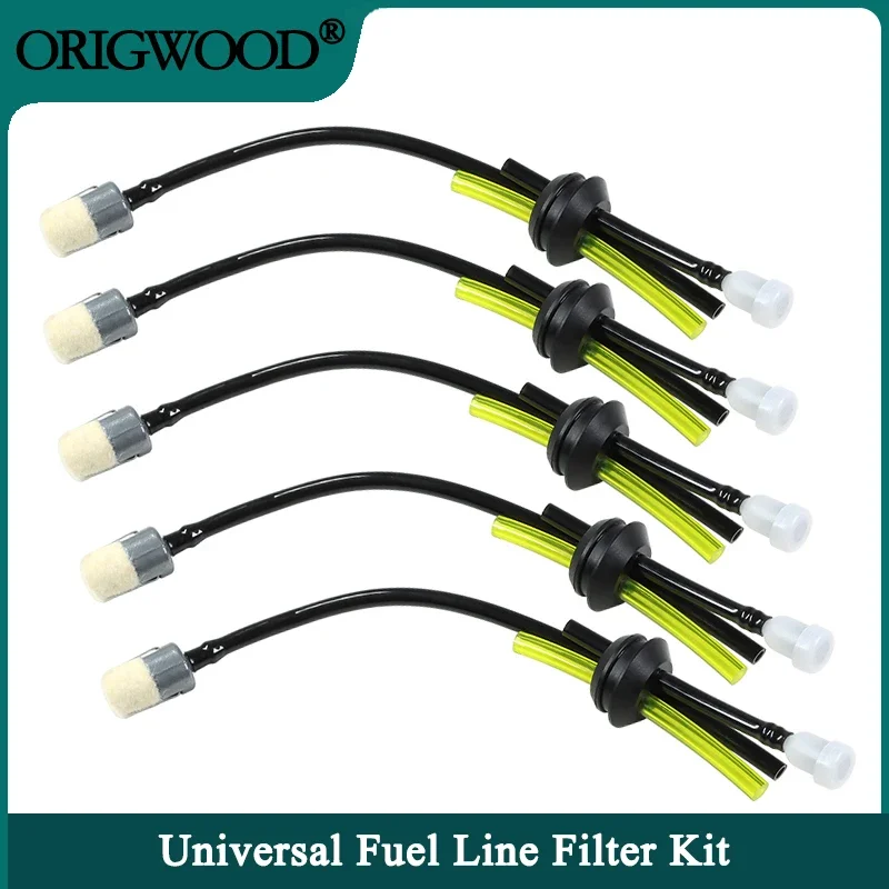 Universal Fuel Pipe Filter Kit Grass Trimmer Part For Brush Cutter Strimmer Lawn Mower Primers Fuel Hose Garden Tool Parts