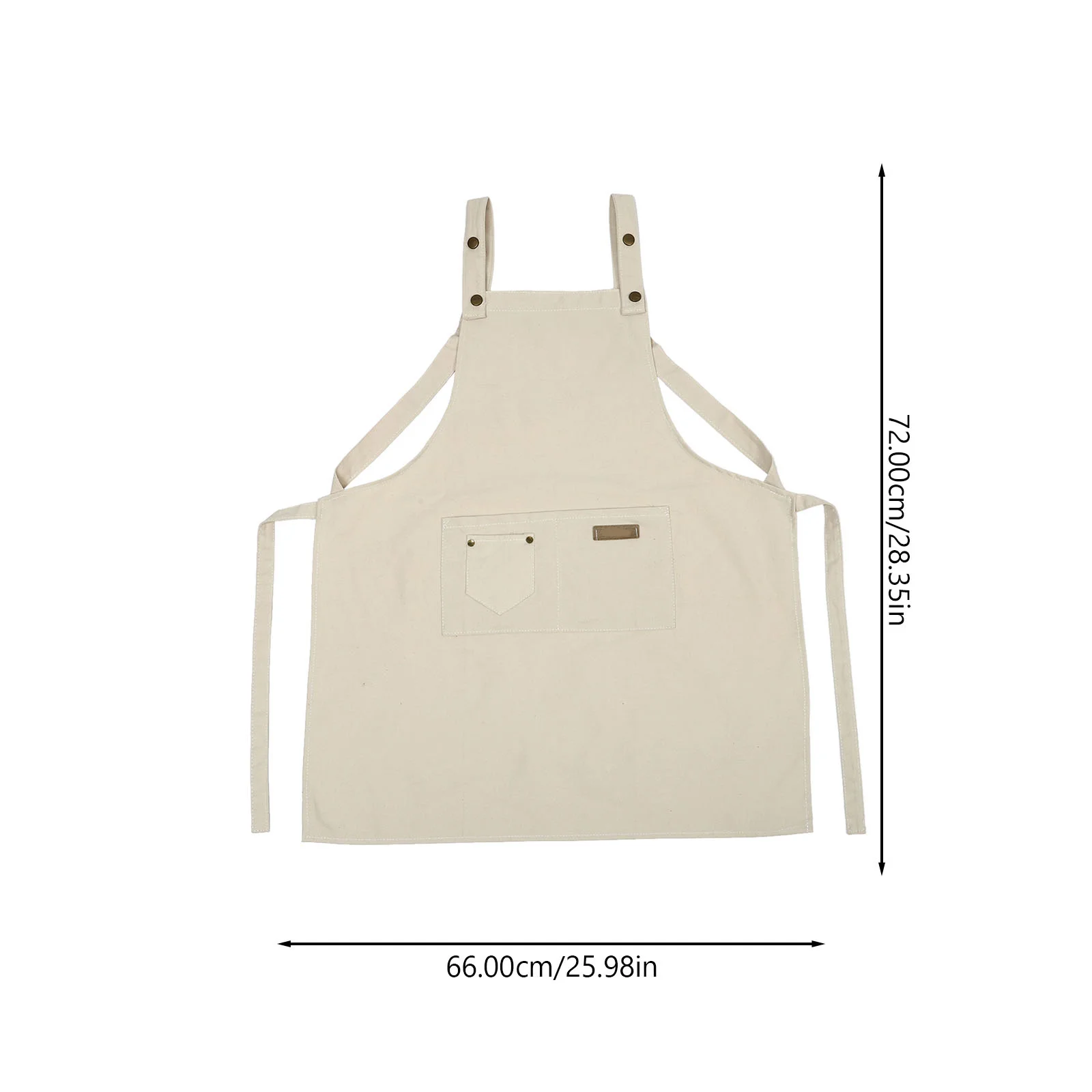 مريلة مطبخ قطنية مقاومة للزيت للنساء والرجال، قابلة للتعديل بدون أكمام، ملابس عمل لتنظيف الخبز والشواء #6