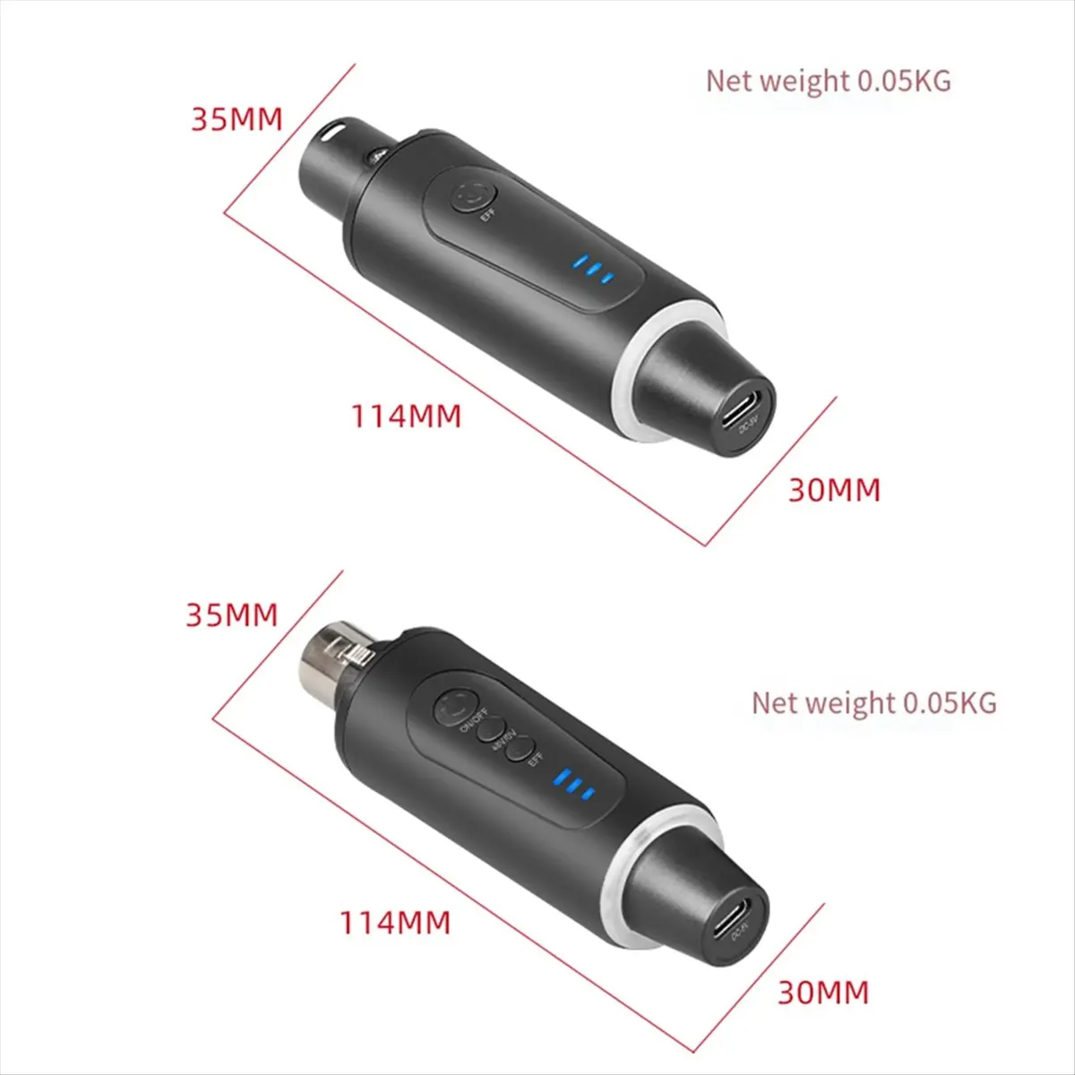 【STABLE QUALITY】New 2.4g XLR Microphone Wireless Transmitting & Receiving System Dynamic Condenser Microphone Reverberation Adju