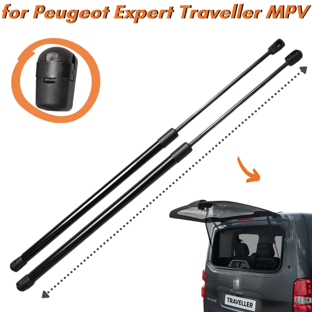 

Qty(2) Rear Window Struts for Peugeot Expert Traveller for Citroen Jumpy MPV 2015-2021 Lift Supports Gas Spring Shock Absorber