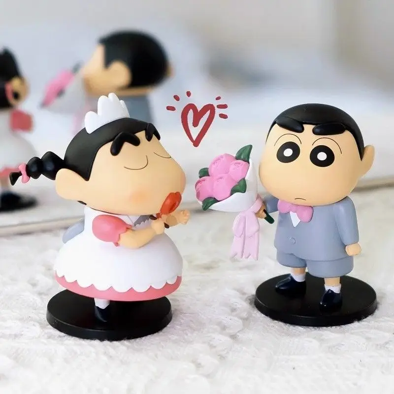 Miniso Crayon Shin chan cross dressing series กล่องตาบอดอุปกรณ์ต่อพ่วงอินเทรนด์ของเล่นตุ๊กตาเด็กคริสต์มาสของขวัญของเล่นแปลกใจ