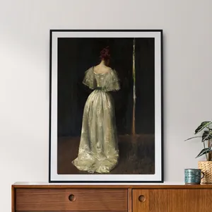 ملصق بورتريه للفن الفيكتوري ، خمر مزاجي ، امرأة تقرأ تعزف على البيانو ، ديكور غرفة المنزل ، لوحة قماشية ، صور حائط عتيقة أفضل 8 صورة امرأة عارية مبيعا - No7