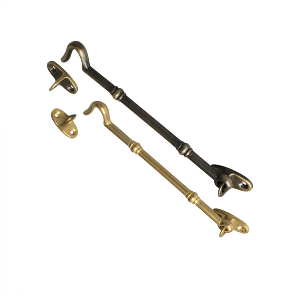1pcs ทองเหลือง Bronze Cabin Hook และ Eye ไม้ไผ่รูปโบราณ Cabin Hook หน้าต่าง Cabin Hook ล็อคและ Eye Latch ล็อค Shed Gate