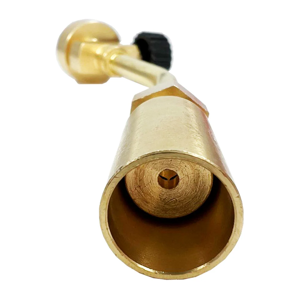 MAPP Full Copper Gas Welding Torch Spray Torch Nozzle Pencil Flame High Temperature Heating Gas Torch for Soldering/Brazing