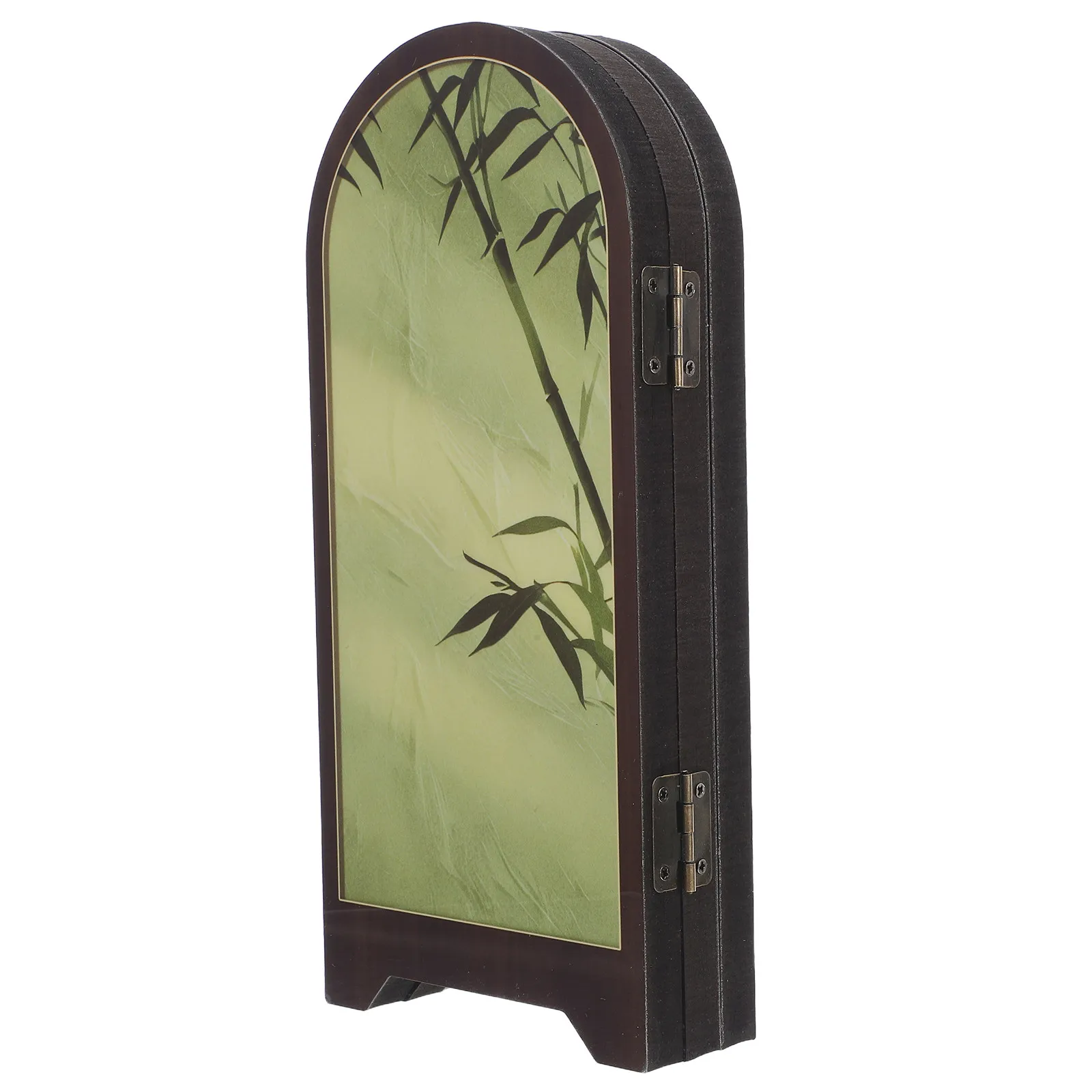 Mini Bamboo Folding Screen for Desktop – Asian Style Privacy Divider, Feng Shui Decor, Tabletop Ornament